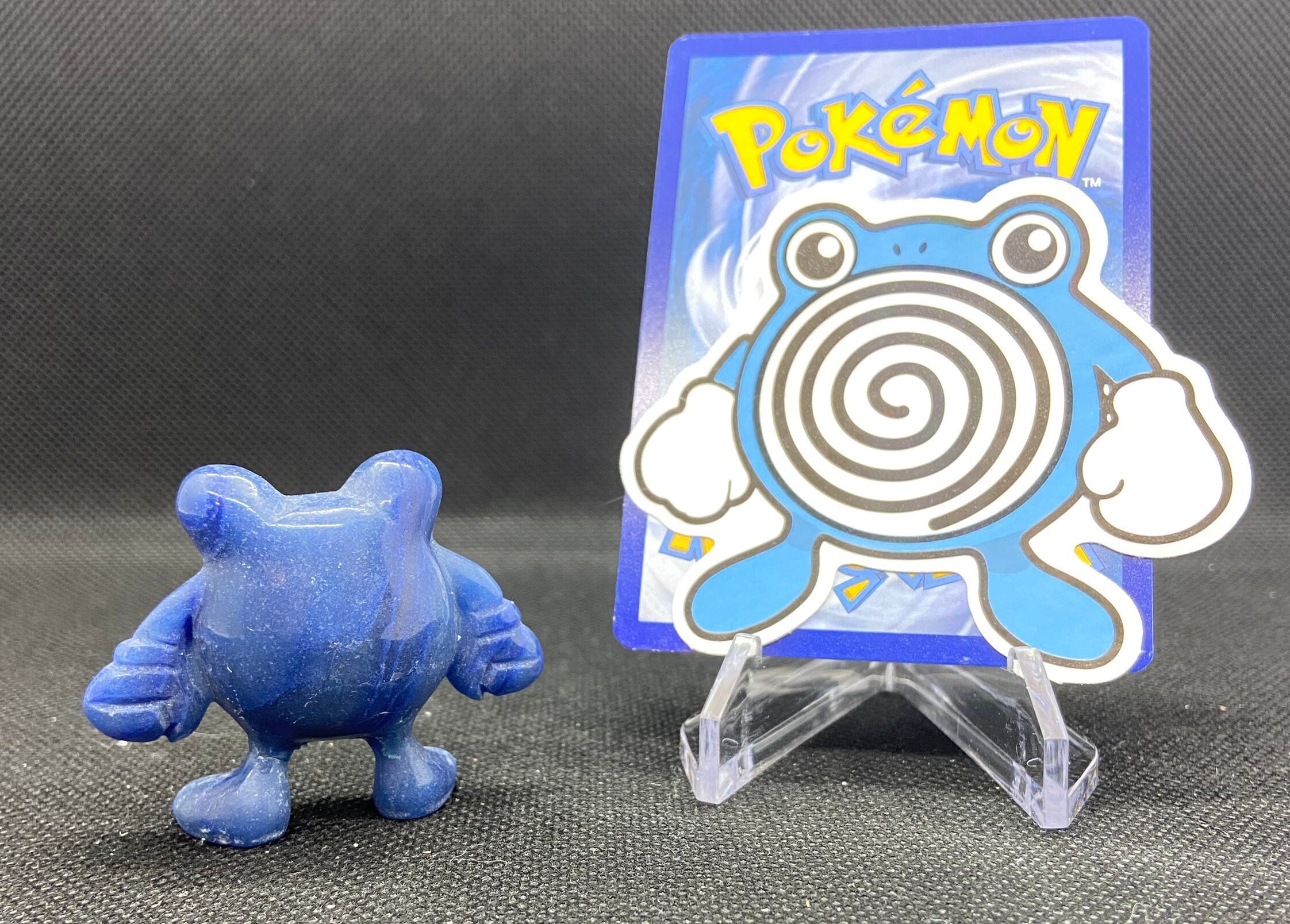 Poliwhirl Crystal Pokemon Blue Aventurine Figure Etsy Canada