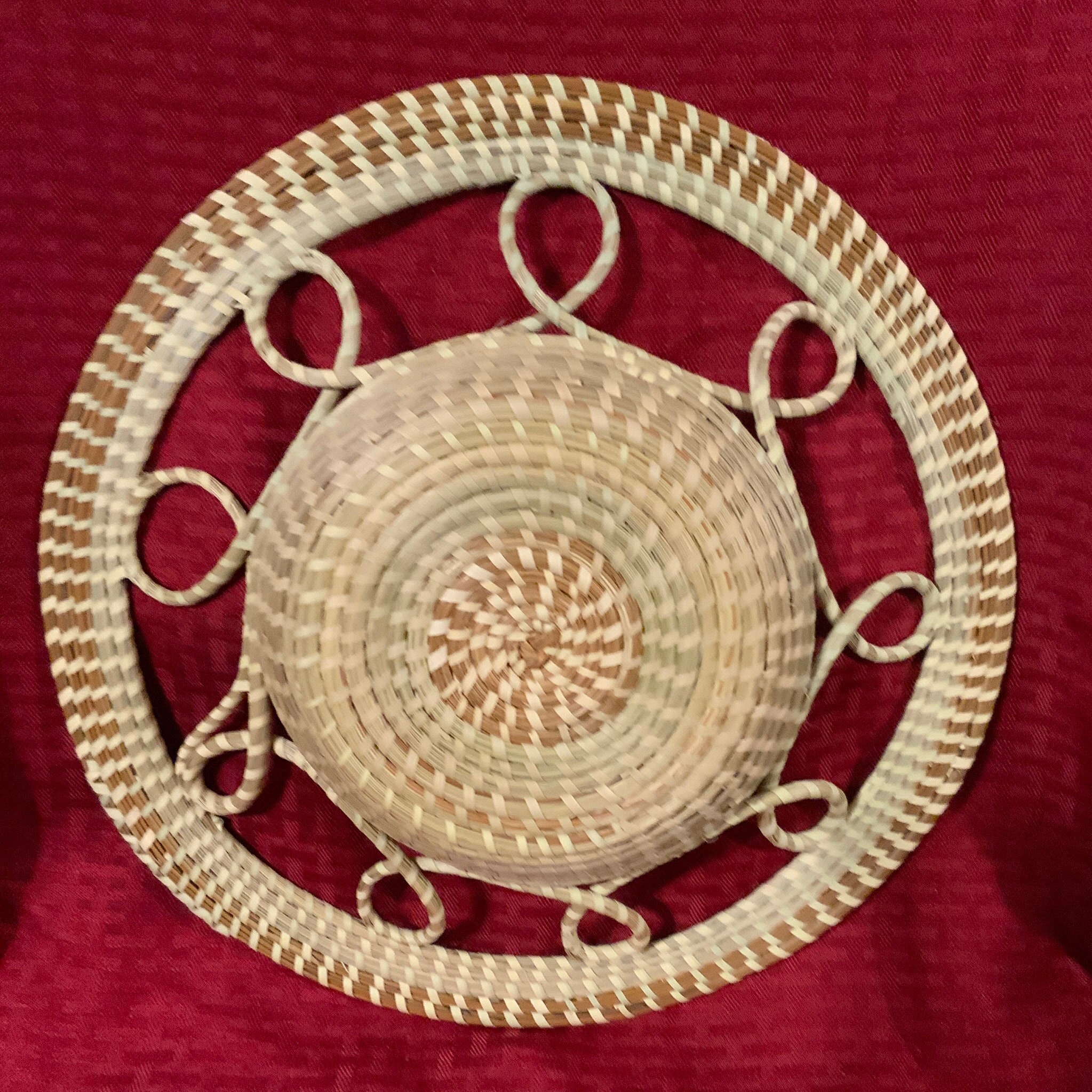 Sweetgrass Roll Basket Etsy