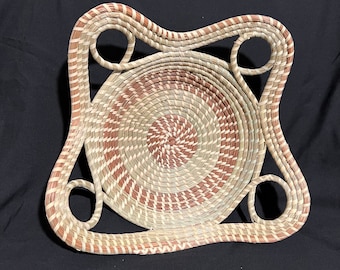 Sweetgrass Quad Loop Handle Basket