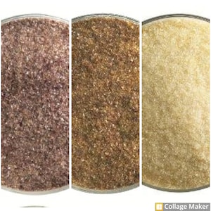 FRIT/POWDER &quot;Brown Transparents&quot; Bullseye COE 90 Fusible Glass.  Various frit sizes/color. Price is for a &quot;2 oz.&quot; unit.