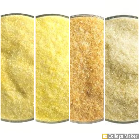 5 Oz Canary Yellow Transparent Medium Frit - 90 Coe