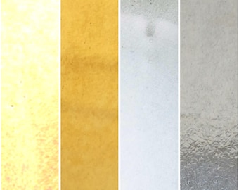 May include: A collage of four vertical rectangles with varying textures and colors. The first is a pale yellow, the second is a golden yellow, the third is a light blue, and the fourth is a textured gray. The bottom right corner has the words "Collage Maker".