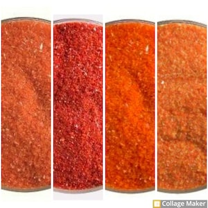 FRIT/POWDER &quot;Red Opals&quot; COE 90 Bullseye fusible glass frit. *Your Choice of color* Various frit sizes per color. Price is for a &quot;2 oz&quot; bag.