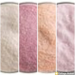 FRIT/POWDER &quot;Pink Opals&quot; fusible glass- Bullseye COE 90-  Various frit sizes per color. Price is for a &quot;2 oz.&quot; unit.