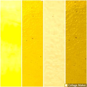 May include: A collage of four vertical panels showcasing varying shades of yellow. The panels range from a bright, solid yellow to a textured, golden hue, with subtle variations in between. The textures appear to be slightly bumpy.