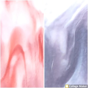 SALMON or LAVENDER STREAKIES- Bullseye Coe 90 fusible glass sheets. 10"x10" or 5"x7" or 5"x5" Used for fused glass art, jewelry.