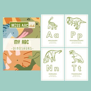 My Dinosaur Alphabet | Baby Shower | Wedding | Party Favours | Kids Activity Pack