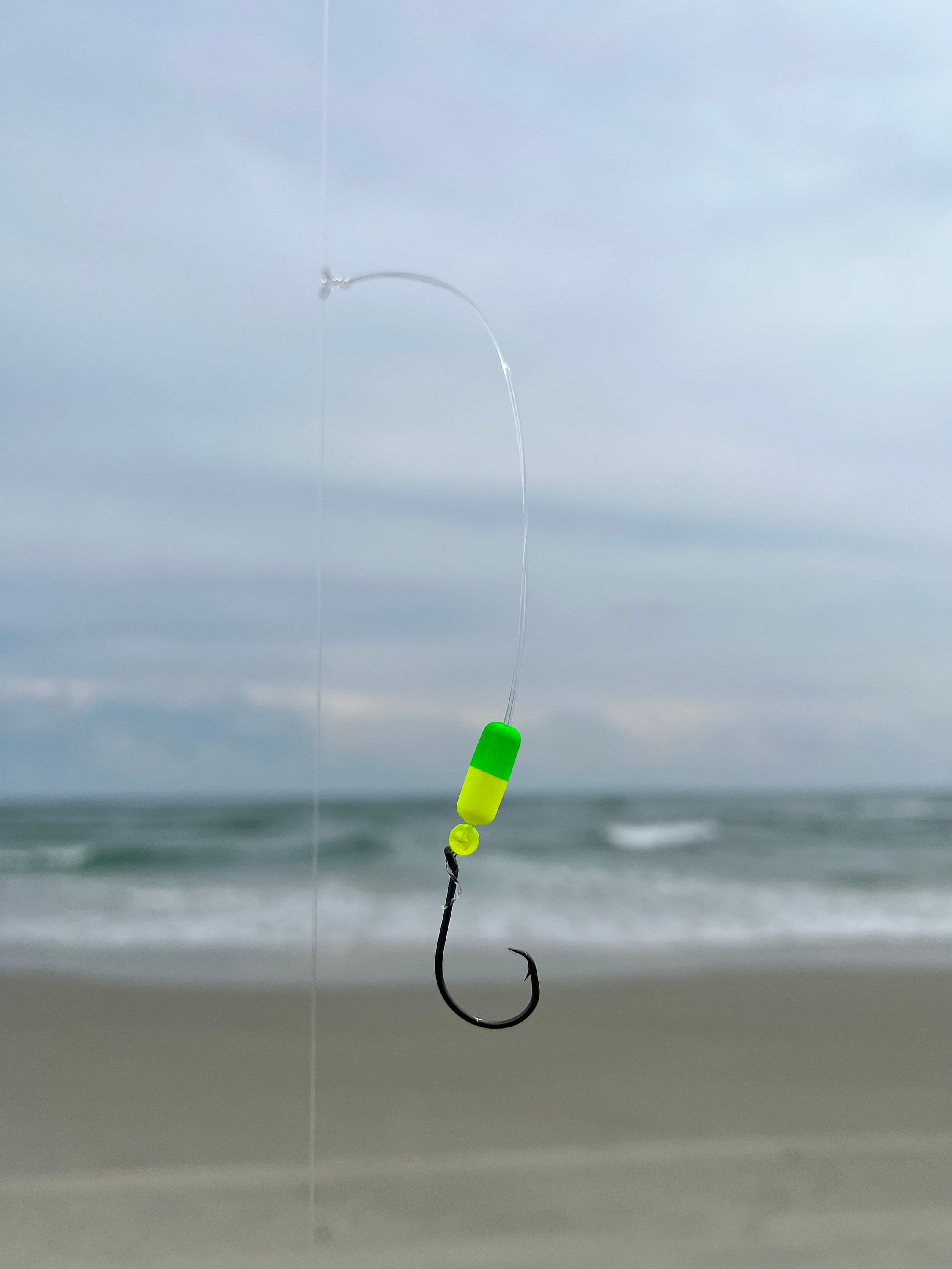 3 Pack '1' Pompano Rig Beach/pier/surf Fishing Rigs 1 Circle Hook 25 Mono  Hand-tied With T-knot Choose Between 6 Colors 
