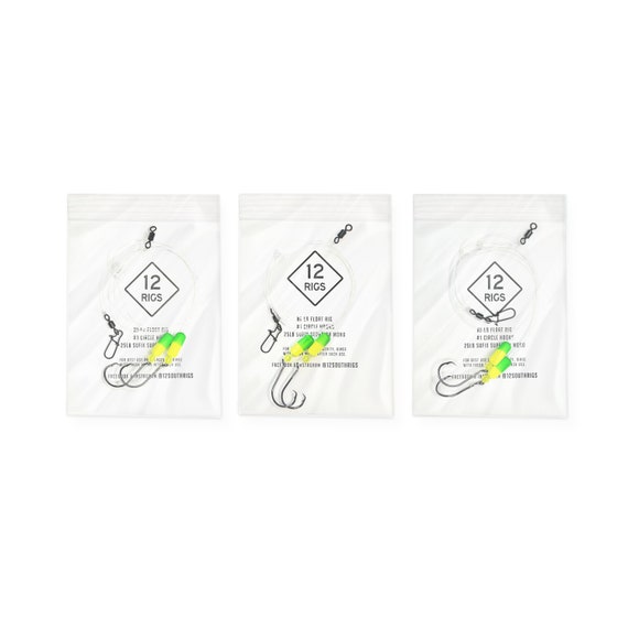 3 Pack '1' Pompano Rig Beach/pier/surf Fishing Rigs 1 Circle Hook 25 Mono  Hand-tied With T-knot Choose Between 6 Colors -  Canada