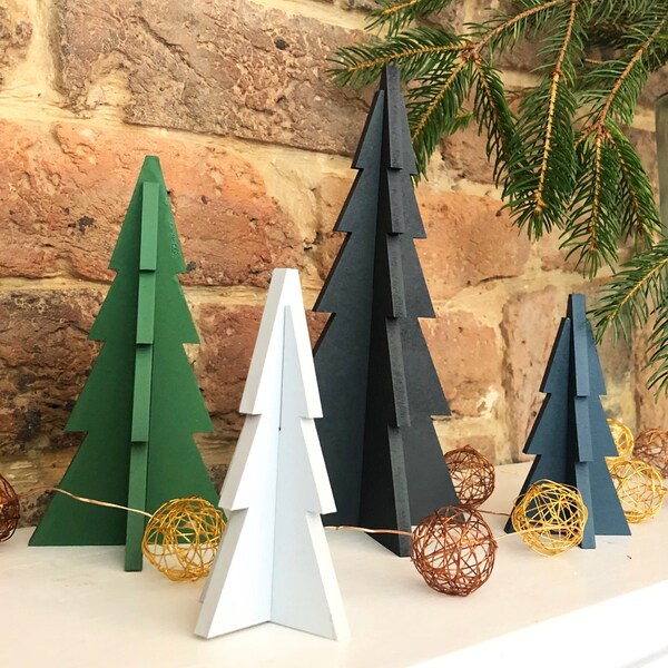 Christmas Trees / Free Standing Xmas Trees / Festive Home Decor /  Scandi Style Decoration