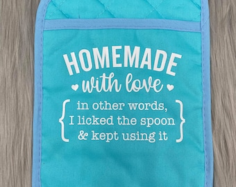 Oven Mitt Pot Holder | Personalised - Homemade With Love