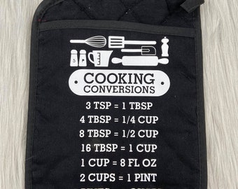 Oven Mitt Pot Holder | Personalised - Cooking Conversions