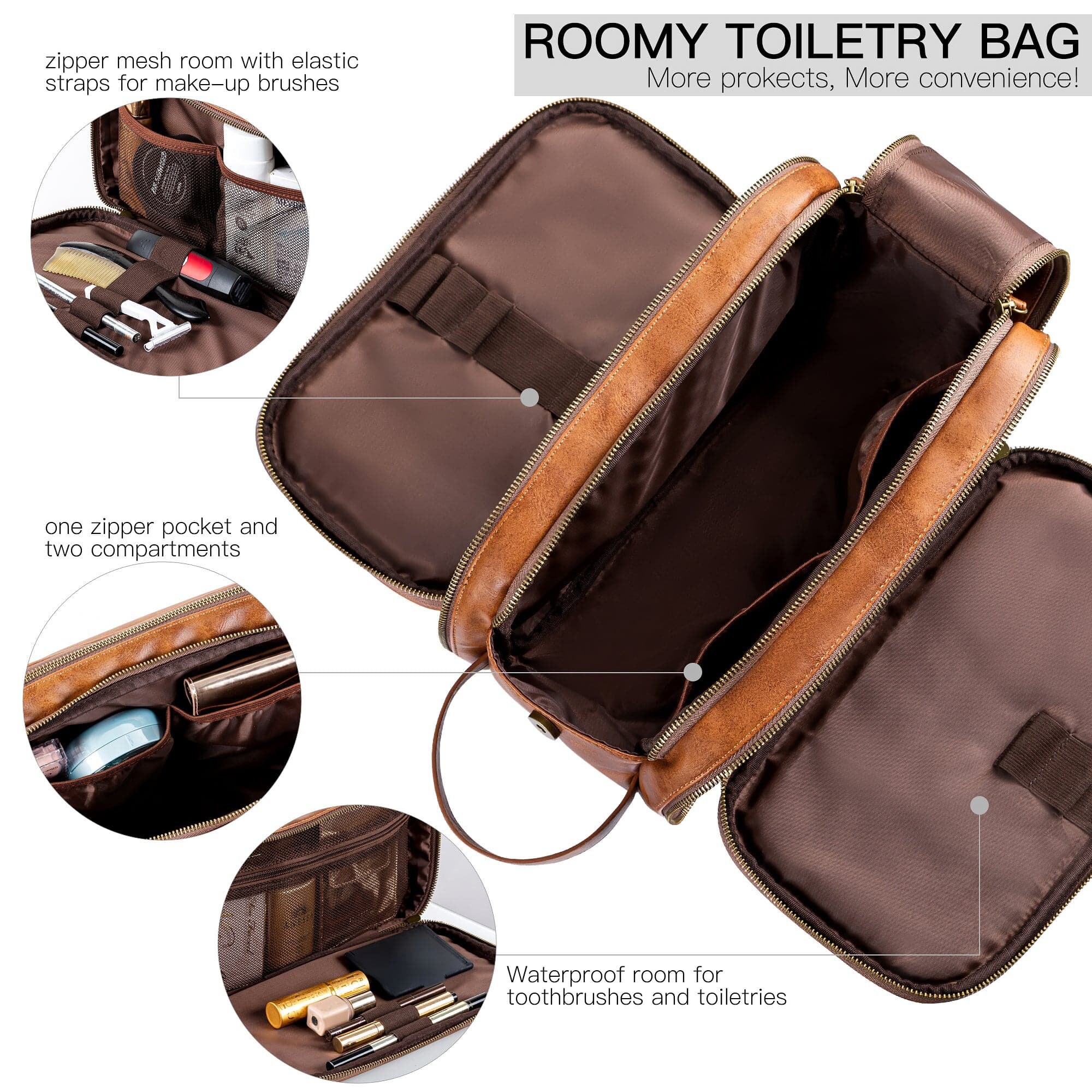 Dopp Kit Leather Toiletry Bag Leather Dopp Kit for Men - Etsy UK