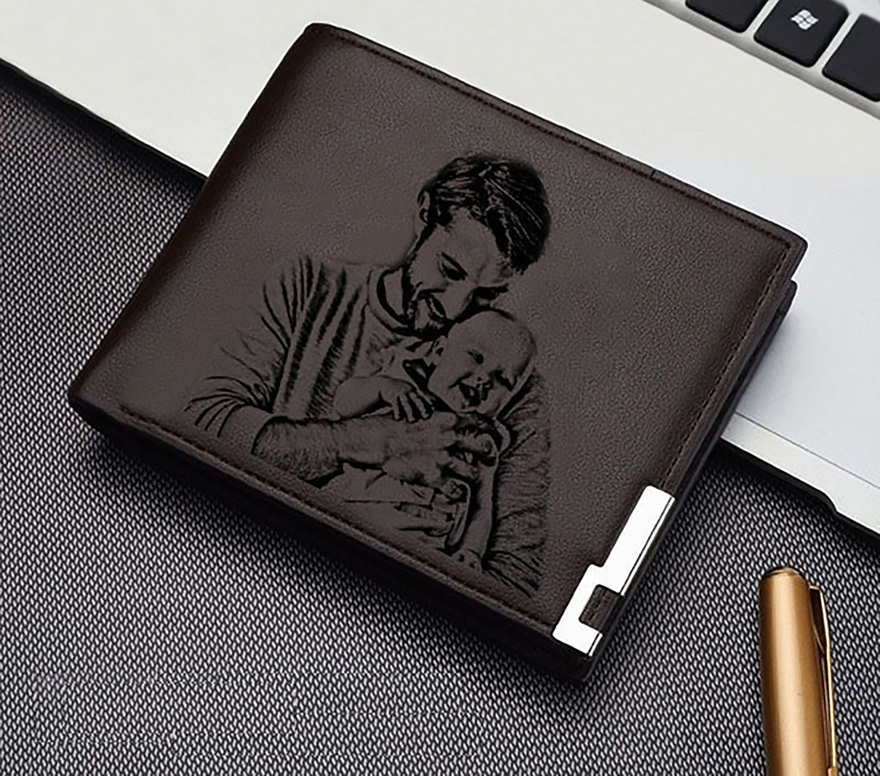 Photo Wallet Custom Photo Wallet Engraved Photo Wallet Etsy