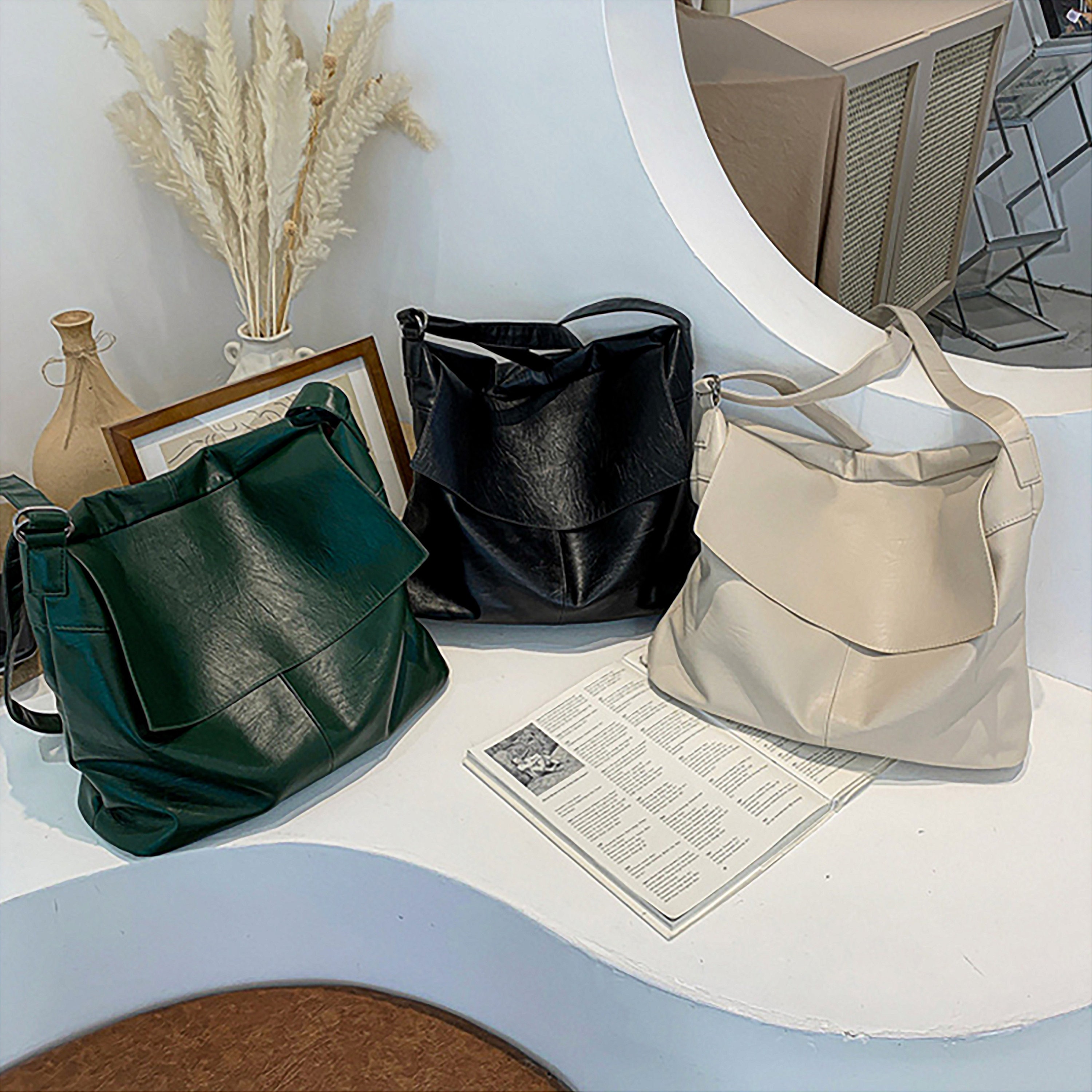 Leather Crossbody Bag Zipper Leather Crossbody Bag Large Etsy Canada