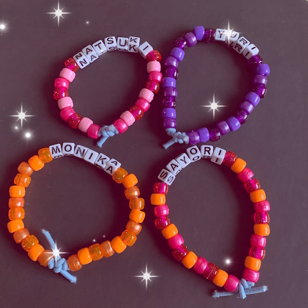 doki doki literature club kandi bracelets