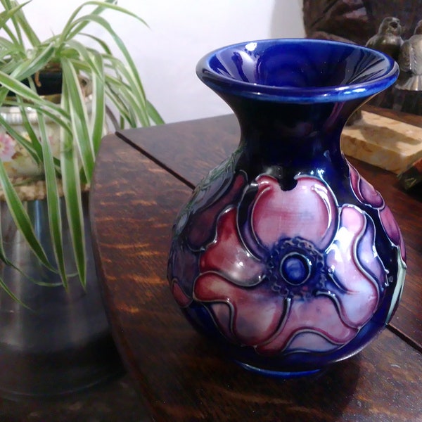 Moorcroft Clematis Blue Vase