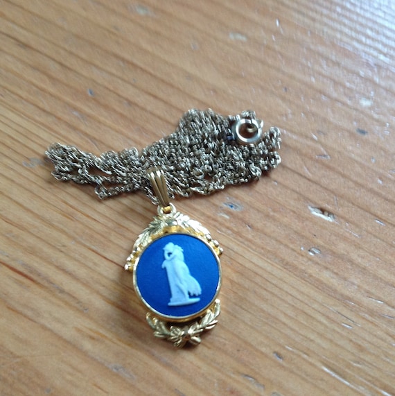 Wedgwood Royal Blue Jasperware pendant