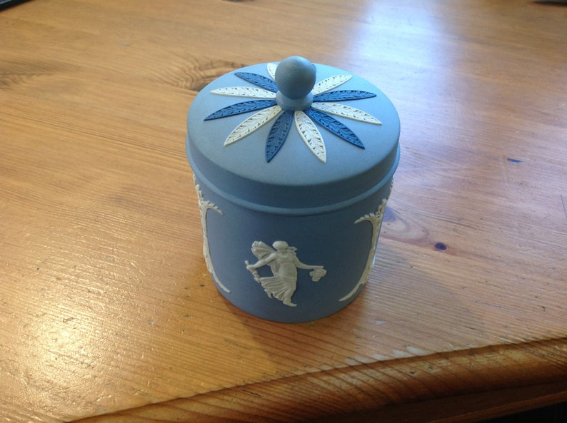 Wedgwood Rare Tri Colour Jasperware Pot. Etsy