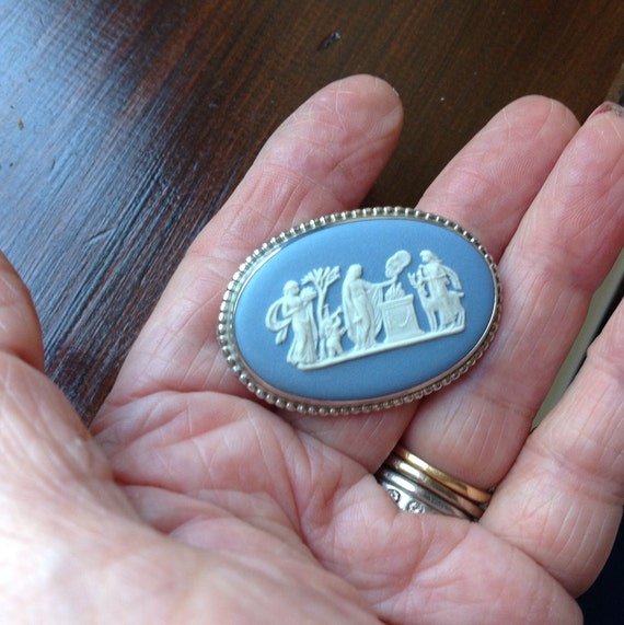 ♦︎最終価格♦︎ウェッジウッド＊ジャスパーsilverペンダント＆ブローチ WEDGWOOD ウエッジウッド ジャスパー ブローチ シルバー