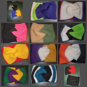 Twisted Knitted Ear Warmers for Adults, Men, Women, Teens, Toddlers, and babies CUSTOM