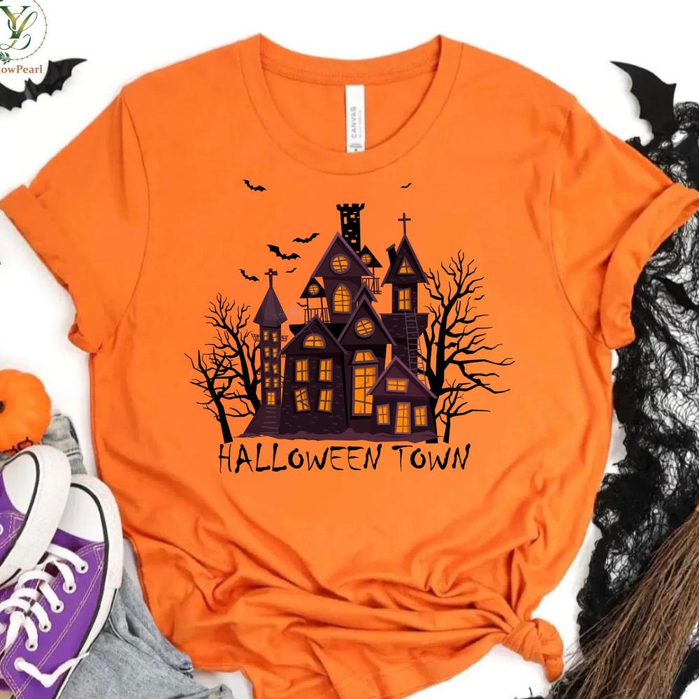 Halloween Disney Tee Halloween Costume, Halloween Spookey & Skull,Halloween Witch Shirt,Ghost Halloween Top, Halloween Party, Town Teesummer