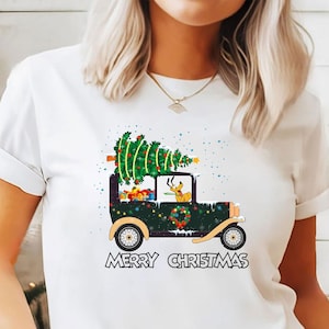Christmas T-shirt, Christmas Lights Shirt, Christmas Family Top, Holiday Gift, Christmas Family Matching Shirt, Santa, gift, Christmas Car