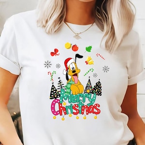 Christmas T-shirt, Christmas Lights Shirt, Christmas Family Top, Holiday Gift, Christmas Family Matching Shirt, Santa, gift ,Pluto Christmas