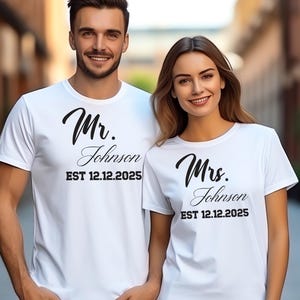 Wifey and Hubby Shirt,Mr and Mrs,Just Married Shirt,Honeymoon Shirt,Wedding Shirt,Wife And Hubs Shirts,Just Married Shirts,Script Couple