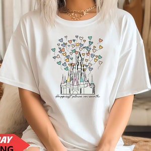 Magical Castle Watercolour shirt,  Castle Shirt, Vacation Shirt, HOLIDAY Trip Shirt, Summer Holiday Family Shirt,Happiest Place on earth