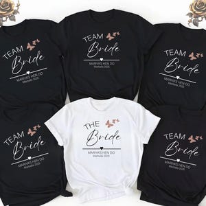 Personalised Hen Party T Shirts, Team Bride T Shirt, Hen Party Shirt, Bachelorette Party Shirt, wedding party top ,Eyesome Bride