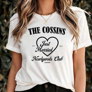 Personalised Honeymoon Social Club Shirt,Future Mrs  & Mrs Shirt, Just Married Shirt,Wedding Shirt,Wife And Hubs Shirts , Newlyweds club