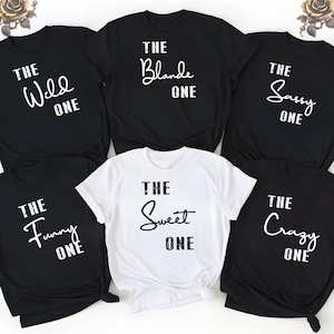 Gepersonaliseerde vrijgezellenfeest T-shirts, team bruid T-shirt, vrijgezellenfeest shirt, vrijgezellenfeest shirt, bruiloft top, meerdere natuur