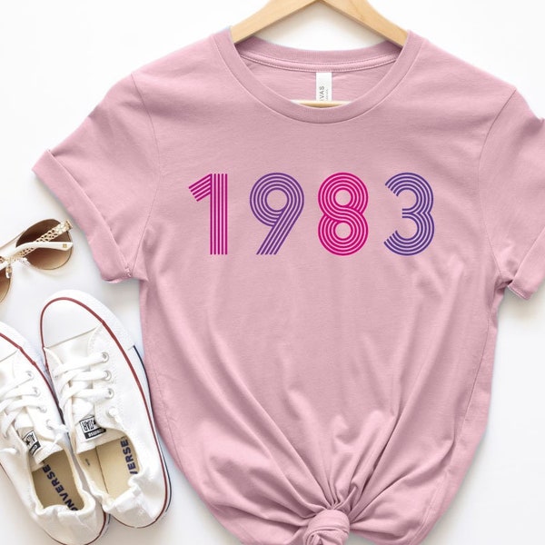 40th Birthday T-shirt, 1982 T-shirt, Birthday Gift for Women, Birthday Gift for Men, Limited Edition Birthday T Shirt, Birthday T-shirt,1983