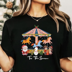 Christmas T-shirt, Christmas Lights Shirt,Christmas Family Top,Holiday Gift, Christmas Family Matching Shirt, Santa, gift,Christmas carnival