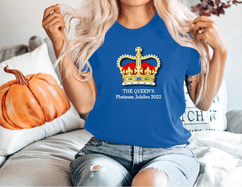 Maglietta Regno Unito Maglietta Union Jack Platinum Jubilee - Uomo E Bambino Bianco 44-46 Jubilee Regina Platinum - Foto 4