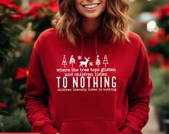 Merry Christmas Hoodie, Christmas Hoodies, Christmas Jumper, Christmas Jumpers For Women, Xmas Jumper, To Nothing(Hoodie)