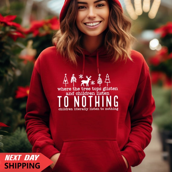 Merry Christmas Hoodie Christmas Hoodies Christmas Jumper Christmas Jumpers for Women Xmas Jumper to Nothinghoodie Etsy