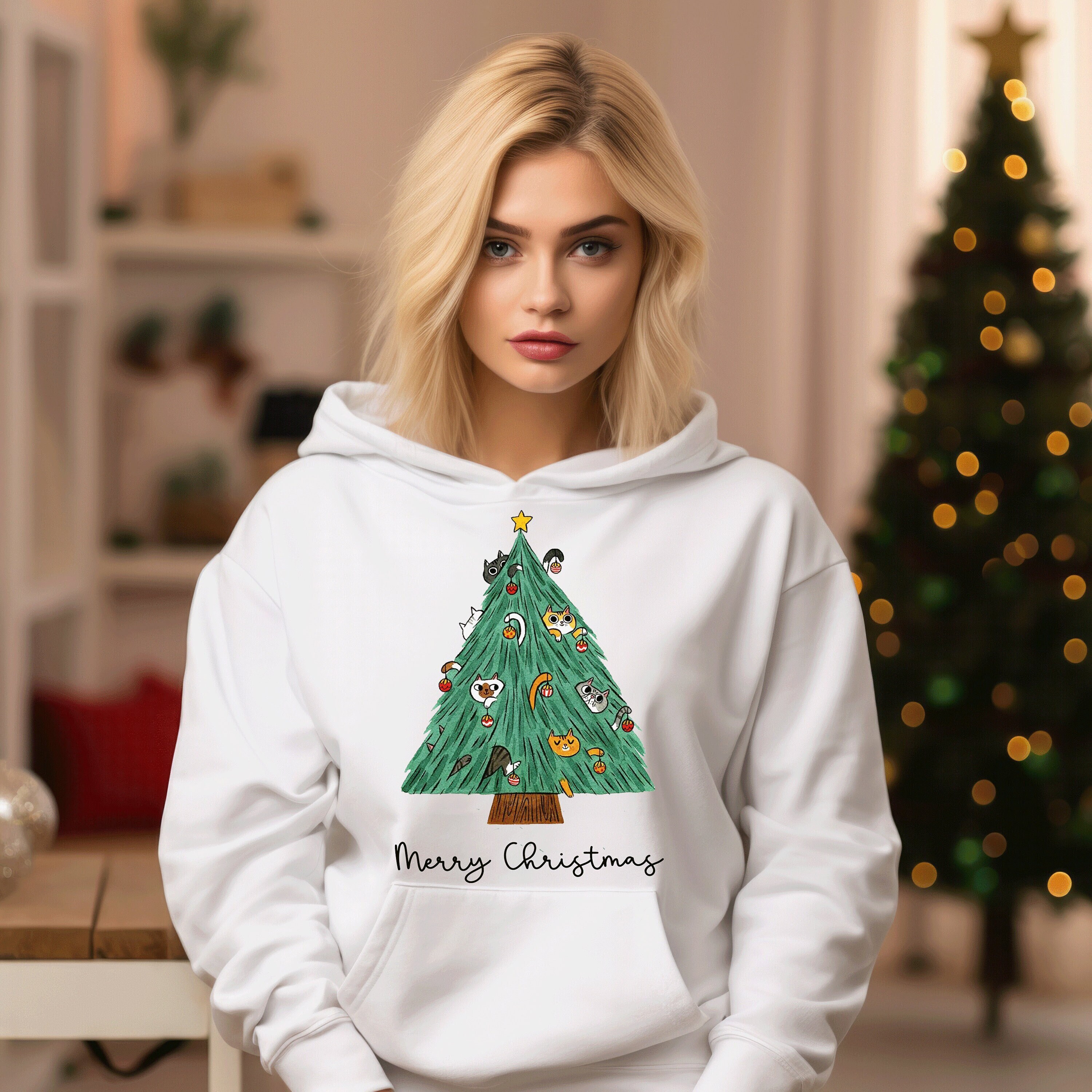 Girls christmas hoodies sale