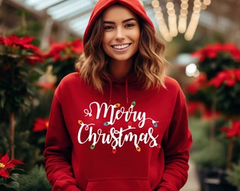 Merry Christmas Hoodie, Christmas Hoodies, Christmas Jumper