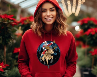 Merry Christmas Hoodie, Christmas Hoodies, Christmas Jumper, Christmas Jumpers For Women, Xmas Jumper, Rabbit(Hoodie)