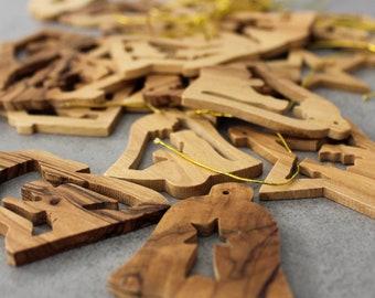 Olive Wood Christmas Ornaments | Handmade in Bethlehem | The Holy Land