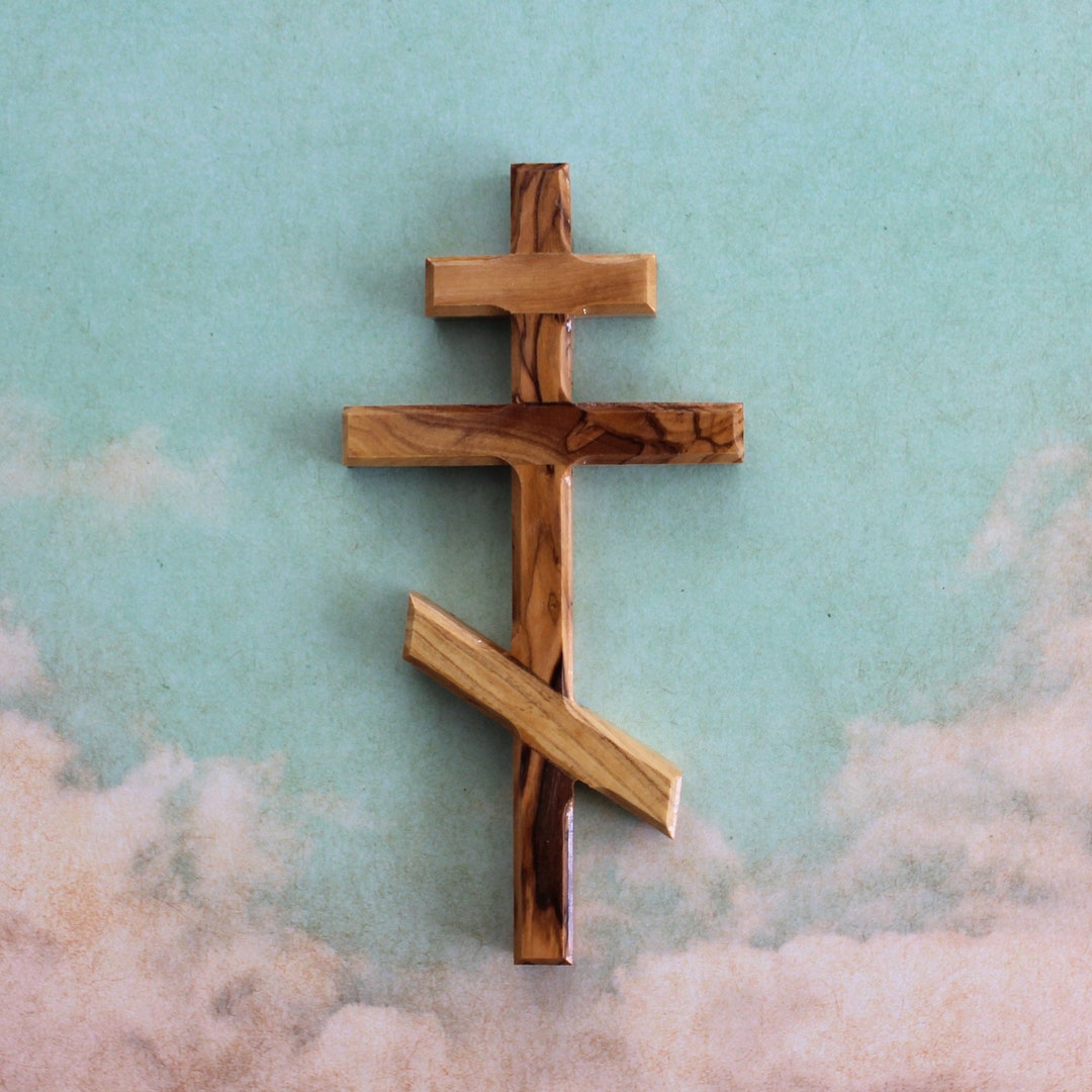 Wooden Wall Orthodox Cross, Wood Cross, Crucifix, Religious, Orthodox