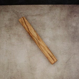 17cm / 6.69&quot; Plain Olive Wood Mezuzah Case from Israel, Gift for Jewish Housewarming. Suitable for Scroll Size Up to 15cm / 5.9&quot; Jewish Gift