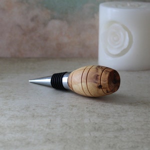 Two Olive Wood Bottle Stoppers Made in Jerusalem the Holy Land, a Unique Bourbon Gifts, Wine Stopper for Birthday Gift, Valentines Gift