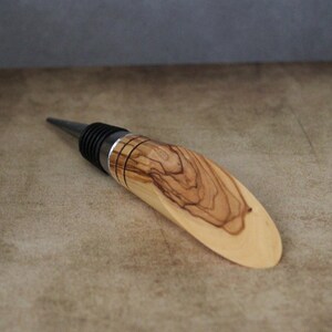 Two Olive Wood Bottle Stoppers Made in Jerusalem the Holy Land, a Unique Bourbon Gifts, Wine Stopper for Birthday Gift, Valentines Gift