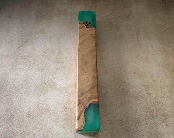 Olive Wood Mezuzah: Handmade Judaica Gift, Jerusalem Craft (6.5")