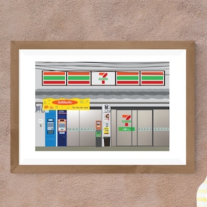 Bangkok 7-Eleven Art Print: Thailand Convenience Storefront (Digital Download)