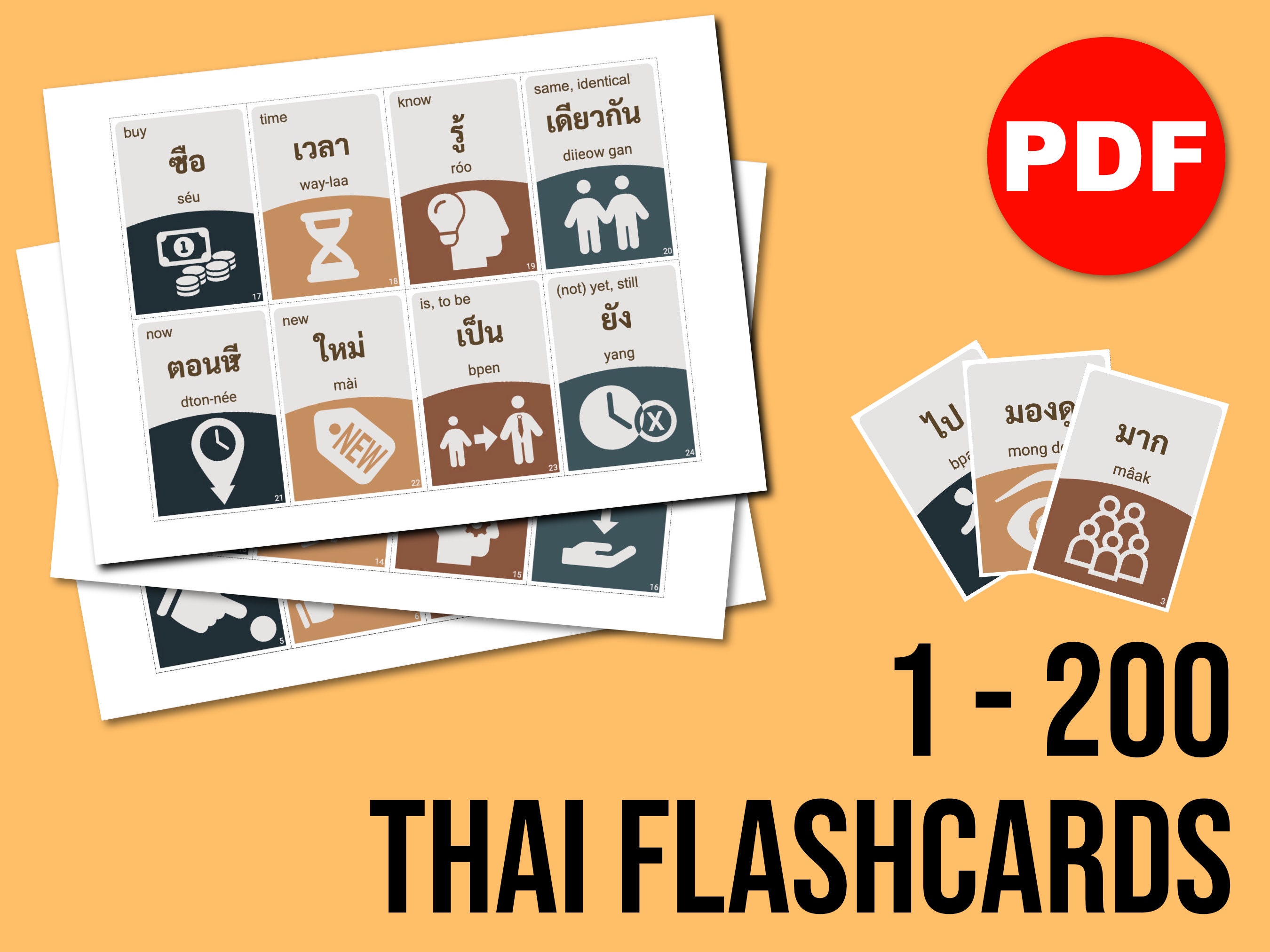 Thai Common Words 1 200 Flash Cards Learn Thai With Flashcards thai-common-words-1-200-flash-cards-learn-thai-with-flashcards