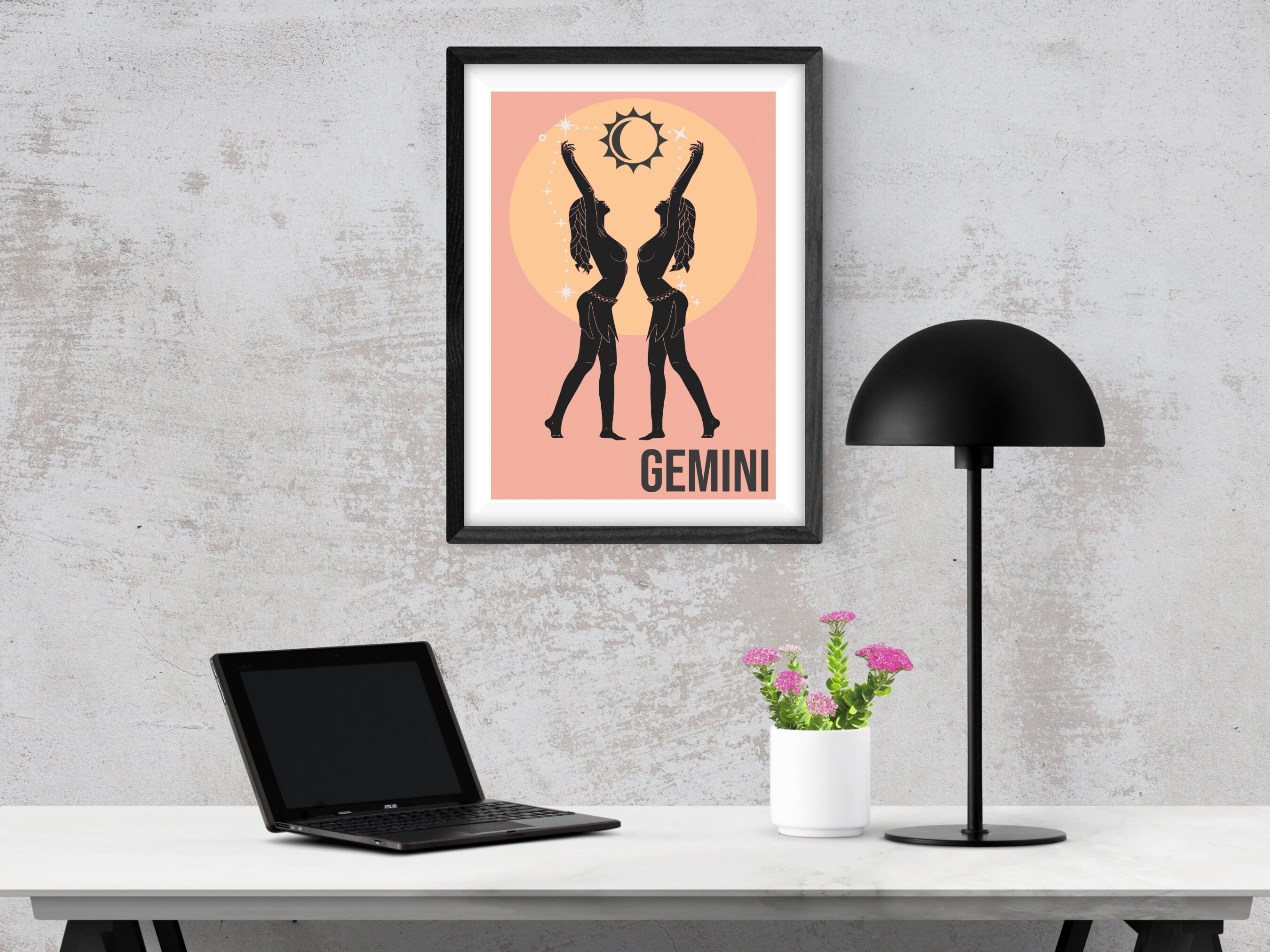 Printable Gemini Wall Art Zodiac Gift Constellation Home - Etsy